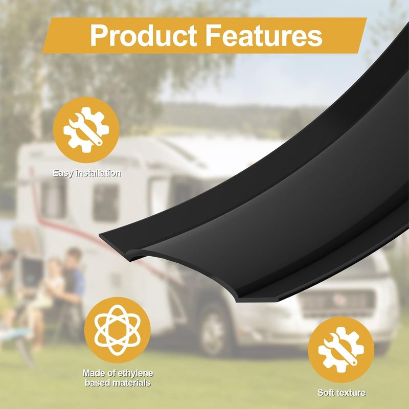 Ameri 3/4"(0.75") Black Vinyl Insert Molding Trim Screw Cover RV Boat Camper Trailer (50ft) - Image 3